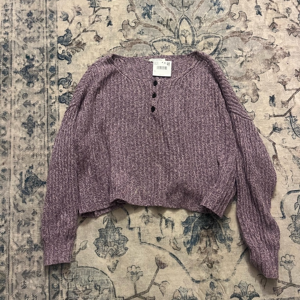 American Eagle Outfitters Lavender Knit Sweater